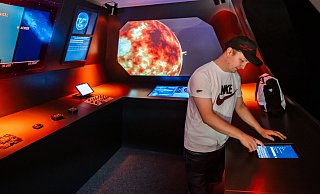 Mit Wow-Effekt: Im ehemaligen Tresor können die Besucher der Bielefelder Wissenswerkstadt zukünftig eindrucksvoll auf Weltraumreise gehen. - Sarah Jonek / Jonek Fotografie