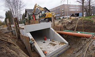 2019 fanden beispielsweise Arbeiten am Durchlass Im Obrock statt, um diesen zu vergrößern. - Archivfoto: Niklas Krämer