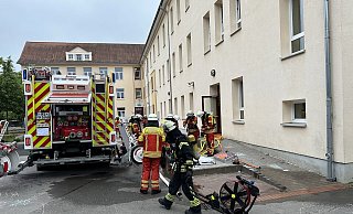 Das Feuer konnte von der Feuerwehr Minden beim zweiten Brand (1. Juni) schnell unter Kontrolle gebracht werden. - Maximilian Hampel (Archiv)