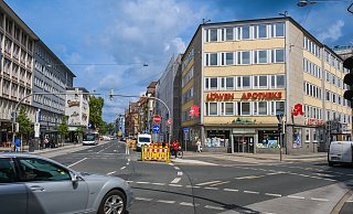 Die Herforder Straße in Richtung Willy-Brandt-Platz wird noch über Jahre gesperrt. - Andreas Zobe
