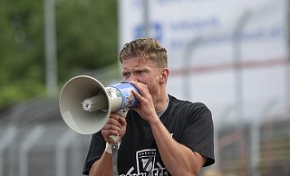 Jonathan Riemer nach dem Gewinn des Westfalenpokals. - Joel Beinke