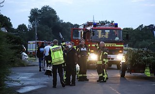 Die Feuerwehr rückte am Samstagabend nach Großdornberg aus. - Charlotte Mahncke