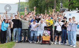 Freude fürs Foto - bevor die Party weiterging. - Claus Frickemeier
