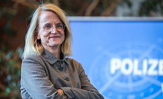 Die neue Polizeipräsidentin Sandra Müller-Steinhauer ist seit Oktober 2022 im Amt. - Sarah Jonek