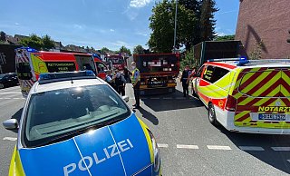 An der großen Kreuzung in Höxter stirbt im August 2021 eine Radfahrerin. Sie wurde von einem Lkw überrollt. - Niklas Tüns