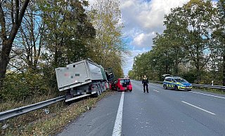 Die Unfallstelle wurde von der Polizei gesichert. - Malina Reckordt