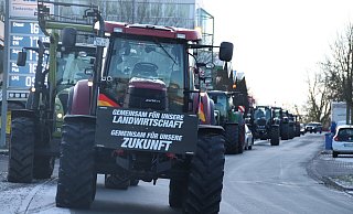 Anfang Januar hatten die Landwirte im Kreis Höxter schon einmal eine Sternfahrt organisiert. - David Schellenberg