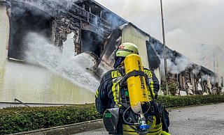 Die Lagerhalle in Bielefeld-Ubbedissen wurde komplett zerstört. - Paul Brinkmann