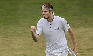 Alexander Bublik, der für Kasachstan startet, war in dieser Woche nicht zu bezwingen: Der 26-Jährige ist Sieger der 30. Terra Wortmann Open. - IMAGO/pepphoto