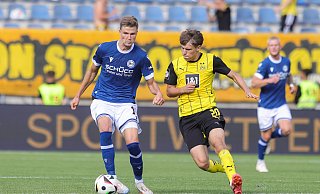 Lukas Kunze (l.), der zu Saisonbeginn aus Osnabrück kam, ist beim DSC auf der Achter-Position zu Hause. - Oliver Krato