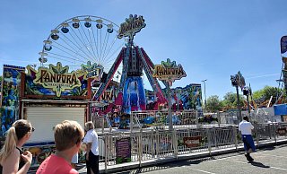 Seit Samstag steht das Fahrgeschäft Pandora auf dem Lunapark still. - Marc Schröder