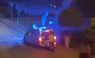 Das Video eines Anwohners entlarvte eine dreiste Lüge der Bielefelder Polizei. - Privat/NW
