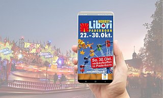In diesem Jahr können die Besuchenden erstmalig auch ihren Herbstlibori-Bummel per App planen. - Stadt Paderborn