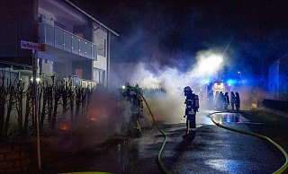 Die Feuerwehr konnte Schlimmeres verhindern. - Feuerwehr Porta/Michael Horst