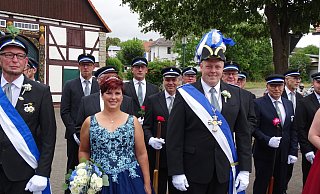 Das Nörder Königspaar Nick Laudage und Patricia Schimmel. - Moritz Räker