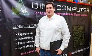 Sascha-Dino Eggert hat sich mit einem Computer-Start-up ein zweites Standbein aufgebaut. Er zieht in ein prominentes Gebäude. - Andre Schneider