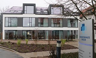 Der moderne Anbau des Krankenhauses in Enger. - Ekkehard Wind