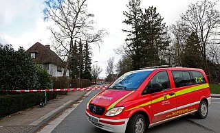 Das Archivfoto zeigt eines der Herforder Feuerwehrfahrzeuge bei einem früheren Sturm-Einsatz. - Frank-Michael Kiel-Steinkamp