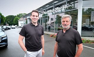 Entwickeln ihr Unternehmen weiter: Daniel Fernandez (33), Geschäftsführer und seit einem Jahr Mitinhaber (15 Prozent), und Matthias Mense (60). - Andreas Frücht