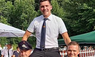 Lukas Amedick hat den Vogel abgeschossen. - Schützen Dahl