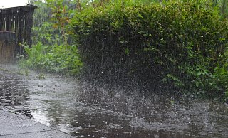 Mit heftigem Regen - zeitweise sogar mit Hagel - zogen Gewitter über den Kreis Höxter, wie hier in Beverungen. - Nicole Fischer