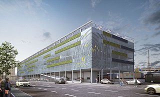Der Vorschlag, aus Kostengründen auf die Grünfassade am Paderborner Mobilitätshub zu verzichten, stößt auf unterschiedliche Reaktionen. - Visualisierung: ASP Der Vorschlag, aus Kostengründen auf die Grünfassade am Paderborner Mobilitätshub zu verzichten, stößt auf unterschiedliche Reaktionen. - Visualisierung: ASP