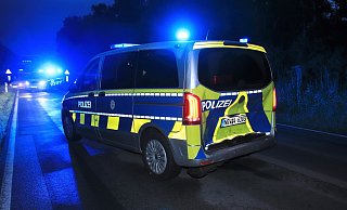 Der Autofahrer rammte auf der Flucht den Streifenwagen der Höxteraner Polizei. - David Schellenberg