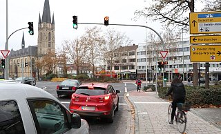 Der Knotenpunkt am Westerntor sticht im Unfallatlas NRW hervor, da es auf kleinem Raum zu mehreren Unfällen gekommen ist. - Archivfoto: Holger Kosbab