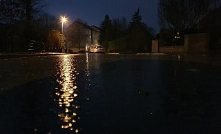 Auf den Straßen in und um Minden ist es zum Teil spiegelglatt. - Sebastian Radermacher