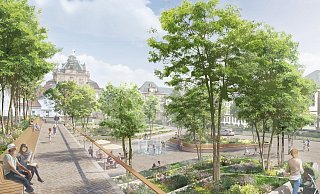 Der Siegerentwurf zum neuen Moritzgarten vom Kölner Planungsbüro Club L94 Landschaftsarchitekten. - Planungsbüro Club L94 Landschaftsarchitekten