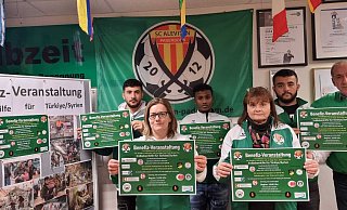 Das Organisatoren-Team des SC Aleviten mit dem Vorsitzenden Verani Kartum (r.). - SC Aleviten