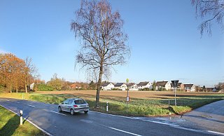 Dieser Acker soll bebaut werden. Baupolitiker und Verwaltung bereiten das seit 2018 vor. - Frank-Michael Kiel-Steinkamp