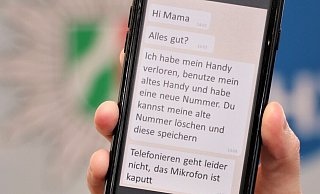 Per Whatsapp-Nachrichten versuchen die Betrüger an Geld zu gelangen. - Polizei
