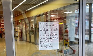 Manche Geschäfte, darunter auch der Combimarkt, schließen wegen der Demo vorzeitig. - Claus Frickemeier