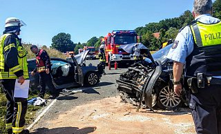 Schwerer Unfall an der Selhausenstraße mit mehreren Verletzten. - Felix Boche