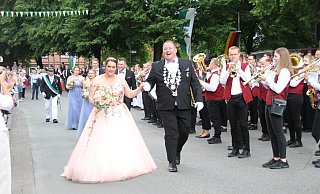 Beim Schützenfest in Sommersell gab es in diesem Jahr eine besonders schnelle Parade. - Madita Schellenberg