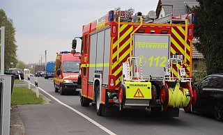 Feuerwehr und Stadtwerke wurden gegen 13 Uhr alarmiert. - Charlotte Mahncke