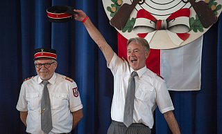 Wolfgang Koch bei seiner Proklamation. - Joel Beinke