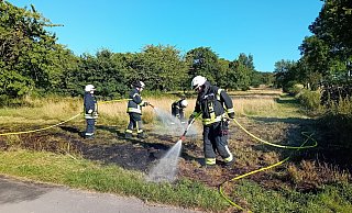 Als die Feuerwehrleute eintrafen, hatten sie das Feuer rasch unter Kontrolle. - Manfred Bues