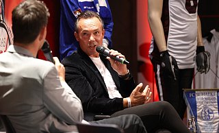 Bauunternehmer Thomas Hagedorn, hier zu Gast im Deutschen Fußballmuseum in Dortmund, ist seit 2017 Hauptsponsor des FC Gütersloh. - picture alliance