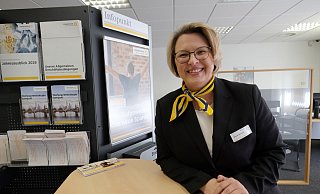 Die Frau an der Spitze: Nicole Kröhnert leitet die Kurstadt-Filiale der Commerzbank. - Thorsten Gödecker