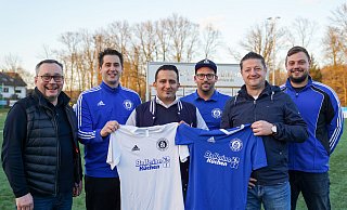 Packen beim TuS Bruchmühlen an: Sven-Eric Adam (v.l.), Pascal Müller, Haidar Noureddine, Robin Rentz, Fatmir Dusinovic und Florian Konietzko. Foto: Yvonne Gottschlich - Yvonne Gottschlich