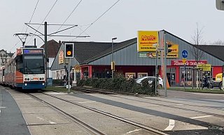Tatort: Zwei Senioren geraten auf dem Gelände des Netto-Marktes übel aneinander. - Jens Reichenbach