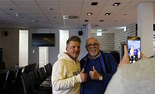 Schon beim ersten Event hatten die Fans und Leser die Möglichkeit, SCP-Trainer Lukas Kwasniok kennenzulernen. - SC Paderborn 07/Michael Bieckmann