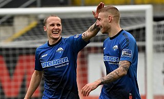 Sven Michel (l.) könnte demnächst wieder an der Seite von Felix Platte stürmen. - Imago Images