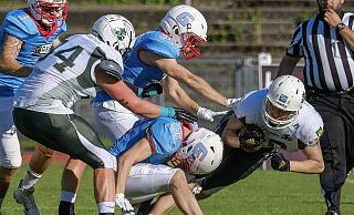 In der Offensive läuft es bei den Bielefeld Bulldogs noch nicht rund. - Andreas Zobe