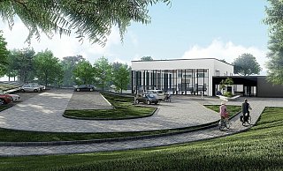 So soll der Eingangsbereich des neuen Kombibades in Jöllenbeck aussehen. - Krieger-Architekten