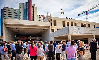 Das Klinikum Bielefeld - hier beim Richtfest der Notaufnahme - ist mit den Entscheidungen des Gesundheitsministeriums grundsätzlich zufrieden. - Mike-Dennis Müller