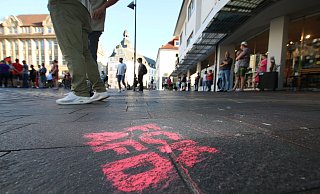 Im September trafen zuletzt eine Demonstration der AfD und eine Gegenkundgebung in der Paderborner Innenstadt aufeinander. - Rajkumar Mukherjee (Archivbild)