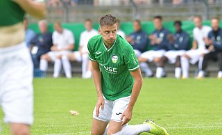 Frust: Patrik Twardzik (Bild) hatte Nico Buckmaier bedient, der das 1:0 für den FC Gütersloh vergeben hatte. - Jens Dünhölter